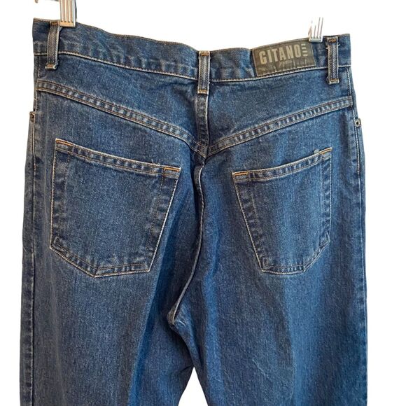 VTG Gitano Jeans Women Size 12 Petite Blue Straight Y2K Retro Mom 90's‎ Normcore - Picture 8 of 10